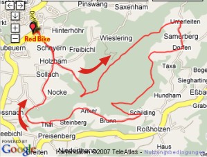 Karte Dandlberg Runde 