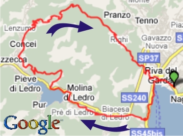 Karte Riva Bocca di Trat 