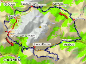 Sella-Runde Karte Sella-Runde Karte