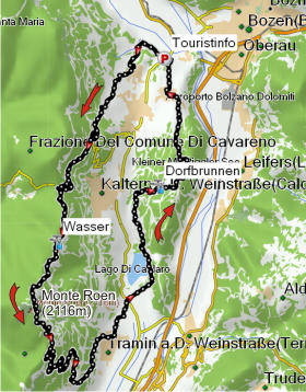 Karte Eppan-MonteRoen