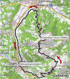 Karte Kitzbühler Horn Karte Kitzbühler Horn