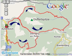 Karte Achensee Guffert Karte Achensee Guffert