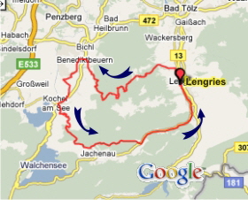 Karte Benediktenwand Runde Karte Benediktenwand Runde