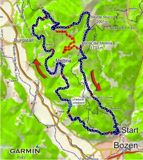 Karte BozenAvelengo Karte BozenAvelengo