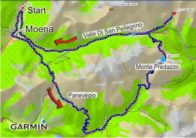 Moena-SanPellegrino Karte Moena-SanPellegrino Karte