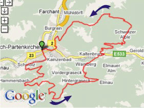 Karte Garmisch Gourmet-Runde Karte Garmisch Gourmet-Runde
