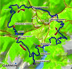 Karte Khroint Berchtesgaden Hirscheck