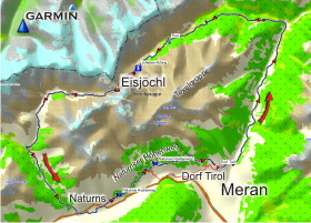 Eisjöchl Texelgruppe Karte Eisjöchl Texelgruppe Karte