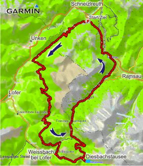 Karte, um die Reiteralpe Karte, um die Reiteralpe