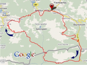 Karte SchlierseeTegernsee Runde Karte SchlierseeTegernsee Runde