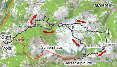 Karte Voels_SeiserAlm Karte Voels_SeiserAlm